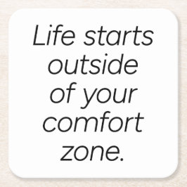 Comfort Zone Paper Onderzetter