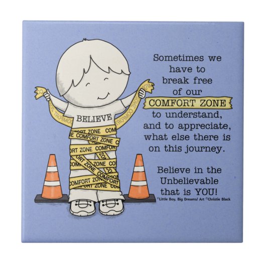 Comfort Zone Tegeltje (Voorkant)