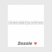Comfort Zone vinylsticker op maat gesneden Sticker (Vel)