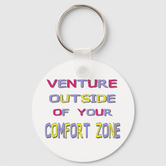 Comfort Zone (Wit) Sleutelhanger (Voorkant)