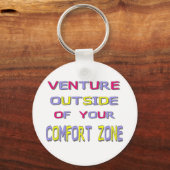 Comfort Zone (Wit) Sleutelhanger (Voorkant)