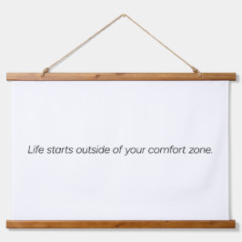 Comfort Zone Wood met bovenzijde Wandtapijt Hangend Wandkleed