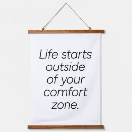 Comfort Zone Wood met bovenzijde Wandtapijt Hangend Wandkleed