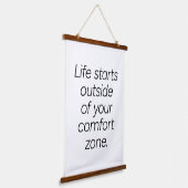 Comfort Zone Wood met bovenzijde Wandtapijt Hangend Wandkleed (Gebogen)