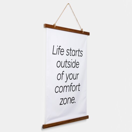 Comfort Zone Wood met bovenzijde Wandtapijt Hangend Wandkleed (Gebogen)