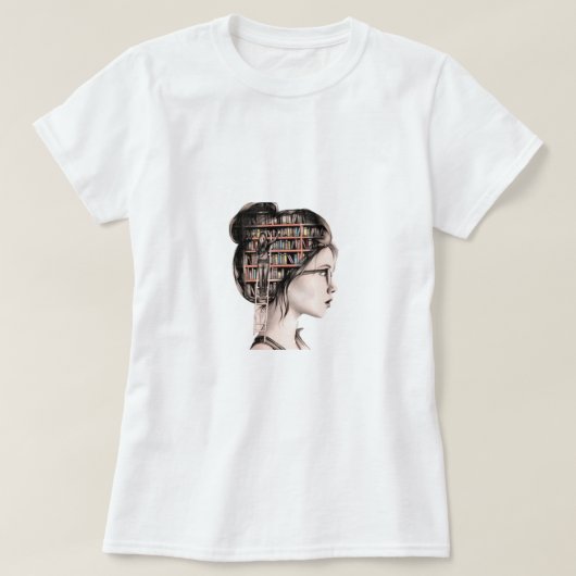Comfortabel dameskatoen van 100% shirt (Design voorkant)