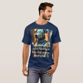 Comfortabel en duurzaam basic donker T-shirt: T-shirt (Voorkant volledig)