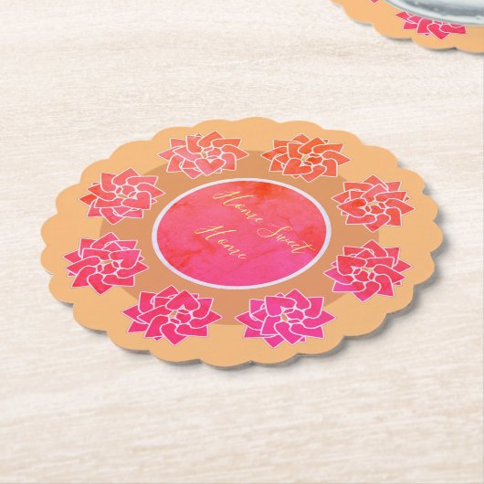 Comfortabel en  kartonnen onderzetters (Gekanteld)