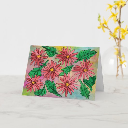 Comfortabel genoeg om van je dag te genieten kaart (Gele Bloem)