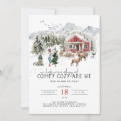 comfortabel gezellig | Rustieke bosrijke kerst Kaart (Voorkant)