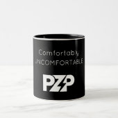 Comfortabel ongemakkelijk tweekleurige koffiemok (Center)