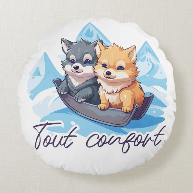 Comfortabel Rond Kussen (Voorkant)