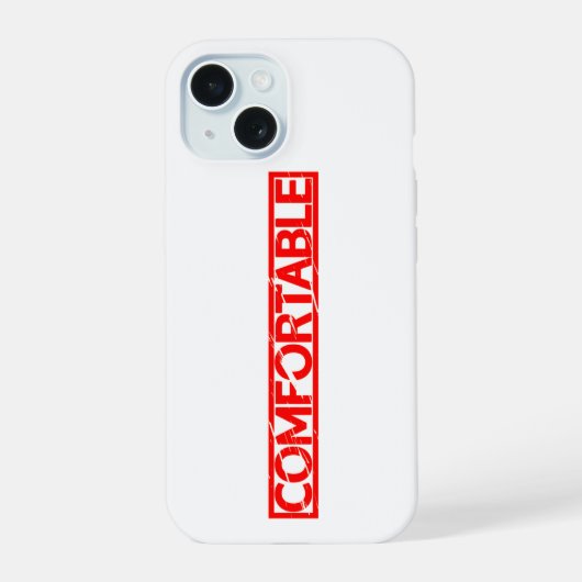 Comfortabel stempel iPhone 15 case (Achterkant)
