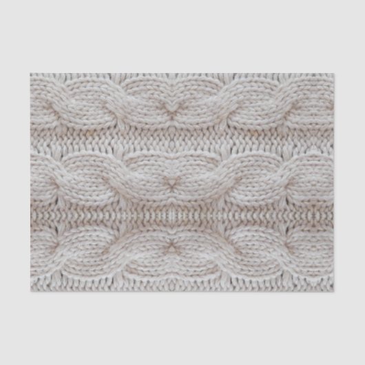 Comfortabel Sweater Print Silver and White Tissuepapier (Voorkant)