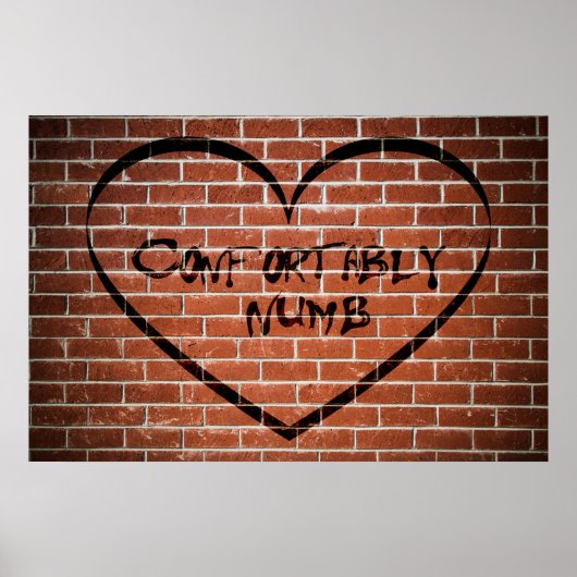 Comfortabel Word Art Poster (Voorkant)