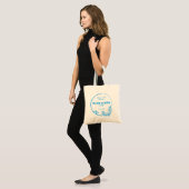 Comfortabele Blauwe Dolfijn Boodschappentas Tote Bag (Voorkant (model))