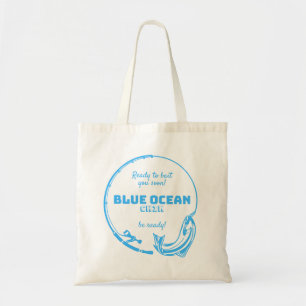 Comfortabele Blauwe Dolfijn Boodschappentas Tote Bag