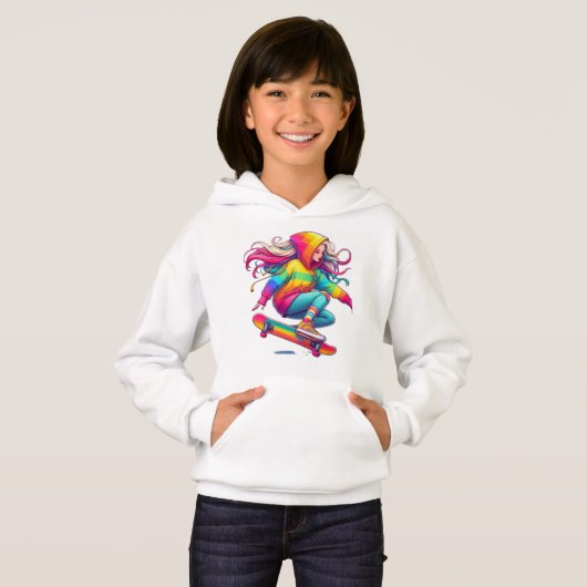 Comfortabele coole Kinder hoodie (Voorkant volledig)