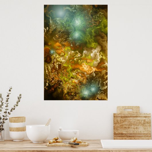 Comfortabele disquiette poster (Keuken)