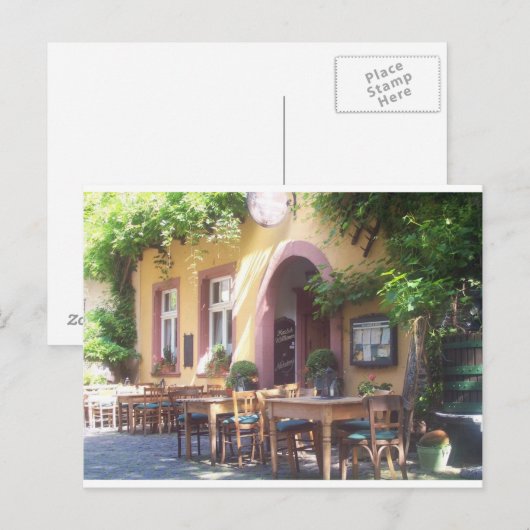 comfortabele eathouse briefkaart (Voorkant / Achterkant)