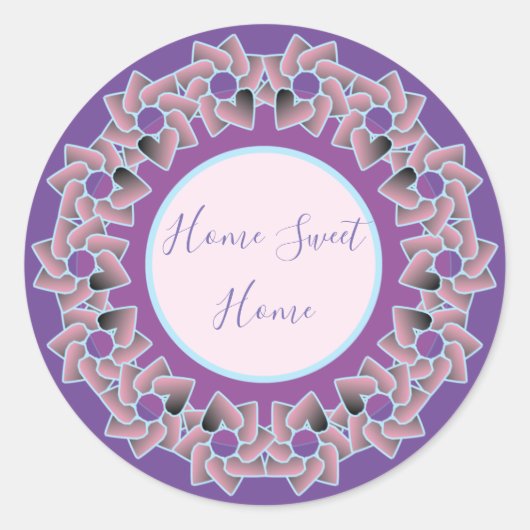 Comfortabele en  klassieke ronde sticker (Voorkant)