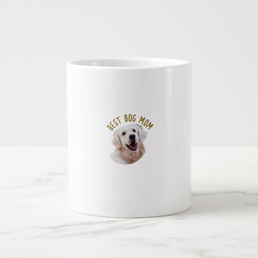 Comfortabele en stijlvolle Mok-Best Dog Mom Grote Koffiekop (Voorkant)