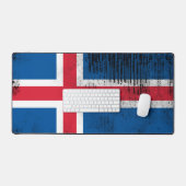 Comfortabele Gaming Desk Mat - IJslandse vlag (Keyboard & Muis)