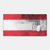 Comfortabele Gaming Desk Mat - Oostenrijkse vlag (Keyboard & Muis)