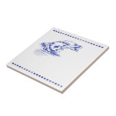 Comfortabele handdoek Kitty kat badkamer toilet lo Tegeltje (Zijkant)