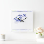 Comfortabele handdoek Kitty kat badkamer toilet lo Vierkante Klok (Huis)