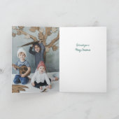 Comfortabele Hot Cacao Marshmallow Kerstmis Feestdagen Kaart (Binnen)