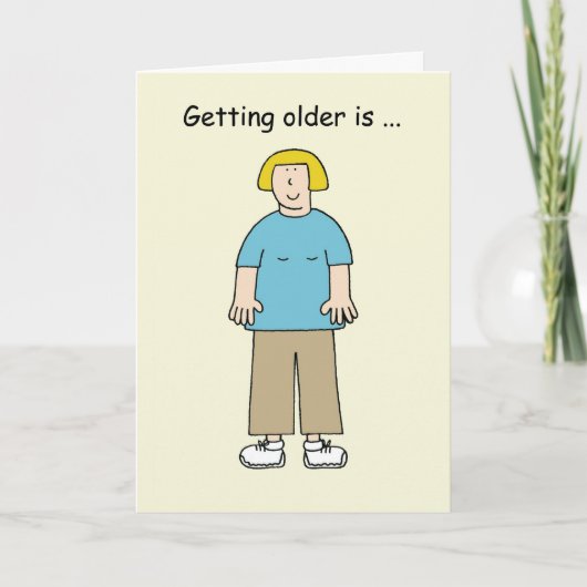 Comfortabele kleding Cartoon Humor Kaart (Voorkant)