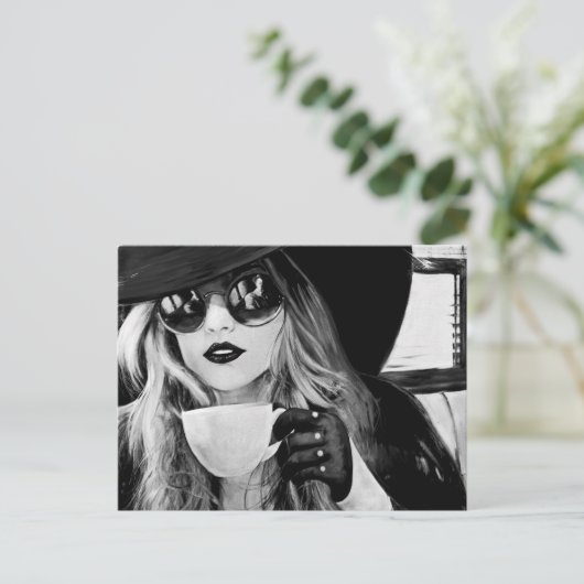 Comfortabele stilte briefkaart (Staand voorkant)