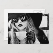 Comfortabele stilte briefkaart (Voorkant / Achterkant)