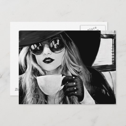 Comfortabele stilte briefkaart (Voorkant / Achterkant)