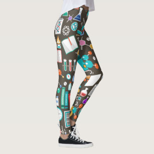 Comfortabele wetenschap & scheikunde patroon leggings