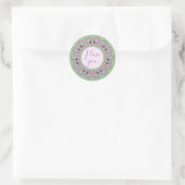 Comfortable and pretty  classic round sticker (Tas)
