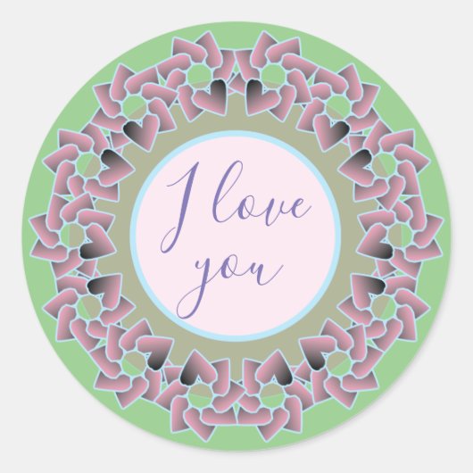 Comfortable and pretty  classic round sticker (Voorkant)