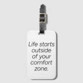 comfortzone-Bagagelabel Bagagelabel (Voorkant (verticaal))