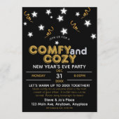 Comfy and Cozy New Year's Eve Party Invitation Kaart (Voorkant)