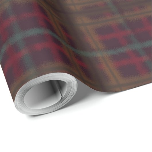 Comfy Cosy Christmas Organic Plaid Cadeaupapier (Rol Hoek)