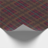 Comfy Cosy Christmas Organic Plaid Cadeaupapier (Hoek)