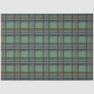 Comfy Cosy Country Style Sage Plaid Charmant Tissuepapier