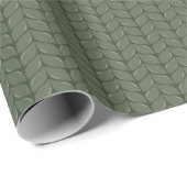 Comfy Cozy Brei Trui Inpakpapier - Groen (Rol Hoek)