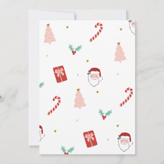 Comfy & Cozy Christmas Pajama Party Invitations Kaart (Achterkant)