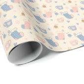 Comfy Cozy Winter Kerstcadeaupapier - Pastel Cadeaupapier (Rol Hoek)