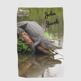 Comfy Gator - Alligator - Golf Towel Golfhanddoek