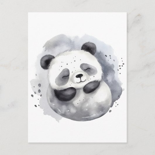 Comfy Panda Briefkaart (Voorkant)