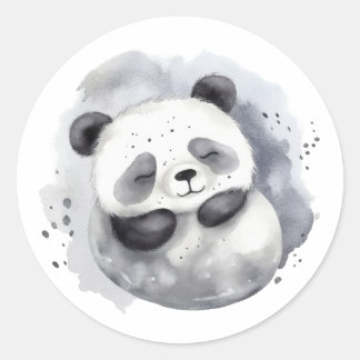 Comfy Panda Ronde Sticker