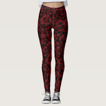 Comfy Yoga donkerrode bloemen